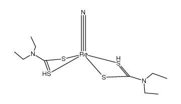 bis(diethyldithiocarbamato)nitridorhenium(V) Structure