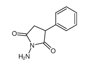 1-amino-3-phenylpyrrolidine-2,5-dione Structure