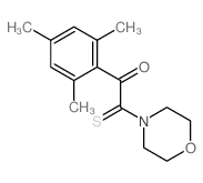 2-morpholin-4-yl-2-sulfanylidene-1-(2,4,6-trimethylphenyl)ethanone结构式