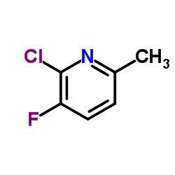 2-氯-3-氟-6-甲基吡啶结构式