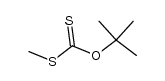 O-t-butyl S-methyl dithiocarbonate Structure
