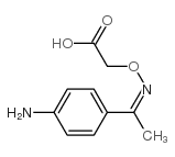 2-[1-(4-aminophenyl)ethylideneamino]oxyacetic acid结构式