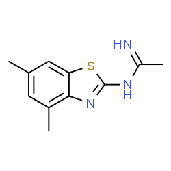 Ethanimidamide, N-(4,6-dimethyl-2-benzothiazolyl)- (9CI)结构式