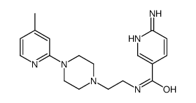 6-amino-N-[2-[4-(4-methylpyridin-2-yl)piperazin-1-yl]ethyl]pyridine-3-carboxamide Structure