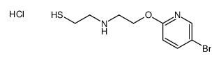 2-[2-(5-bromopyridin-2-yl)oxyethylamino]ethanethiol,hydrochloride Structure