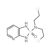 N,N-bis(2-chloroethyl)-8-oxo-2,7,9-triaza-8$l^C9H13Cl2N4OP-phosphabicyclo[4.3.0]nona-2,4,10-trien-8-amine Structure