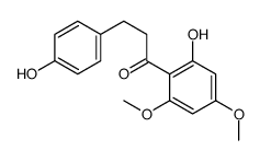 1-(2-hydroxy-4,6-dimethoxyphenyl)-3-(4-hydroxyphenyl)propan-1-one结构式