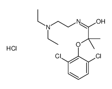 2-(2,6-dichlorophenoxy)-N-[2-(diethylamino)ethyl]-2-methylpropanamide,hydrochloride结构式