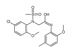 2-(5-chloro-2-methoxy-N-methylsulfonylanilino)-N-(2-methoxy-5-methylphenyl)acetamide Structure