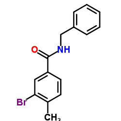 N-Benzyl-3-bromo-4-methylbenzamide结构式