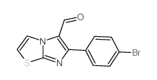 6-(4-BROMOPHENYL)IMIDAZO[2,1-B]THIAZOLE-5-CARBOXALDEHYDE Structure