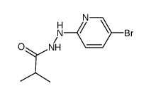 isobutyric acid N'-(5-bromo-pyridin-2-yl)-hydrazide Structure