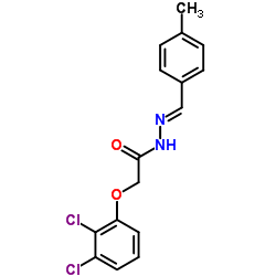2-(2,3-Dichlorophenoxy)-N'-[(E)-(4-methylphenyl)methylene]acetohydrazide结构式