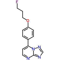 7-[4-(3-Fluoropropoxy)phenyl][1,2,4]triazolo[1,5-a]pyrimidine结构式