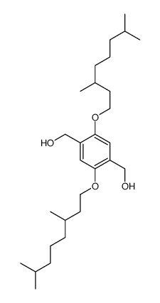 2,5-双(3,7-二甲基辛氧基)-1,4-双(羟基甲基)甲苯结构式