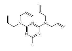 2-Chloro-4,6-bis(diallylamino)-s-triazine structure