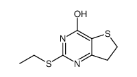 2-ethylsulfanyl-6,7-dihydro-3H-thieno[3,2-d]pyrimidin-4-one结构式