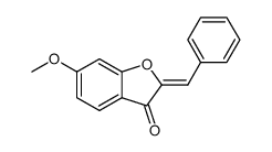 2-Benzylidene-6-methoxy-3(2H)-benzofuranone Structure