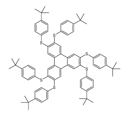 2,3,6,7,10,11-hexakis[(4-tert-butylphenyl)sulfanyl]triphenylene Structure