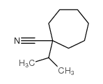 Cycloheptanecarbonitrile, 1-(1-methylethyl)- (9CI)结构式
