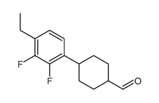 4-(4-ethyl-2,3-difluorophenyl)cyclohexane-1-carbaldehyde Structure