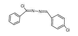 N-(4-chlorobenzylidene)benzohydrazonoyl chloride结构式