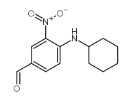 4-(cyclohexylamino)-3-nitrobenzaldehyde Structure