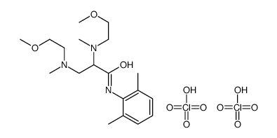 N-(2,6-dimethylphenyl)-2,3-bis[2-methoxyethyl(methyl)amino]propanamide,perchloric acid Structure