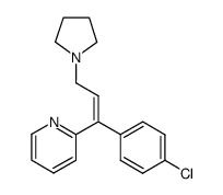 1t-(4-chloro-phenyl)-1c-[2]pyridyl-3-pyrrolidino-propene Structure