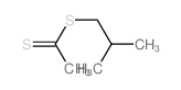 1-(2-methylpropylsulfanyl)ethanethione结构式