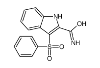 3-(benzenesulfonyl)-1H-indole-2-carboxamide Structure