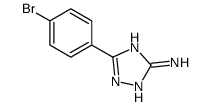 5-(4-溴苯基)-4H-1,2,4-三唑-3-胺结构式