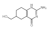 4(3H)-Quinazolinone,2-amino-5,6,7,8-tetrahydro-6-(hydroxymethyl)- Structure