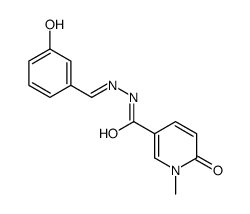 N-[(E)-(3-hydroxyphenyl)methylideneamino]-1-methyl-6-oxopyridine-3-carboxamide Structure