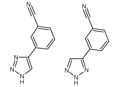 3-(1H-(1,2,3)三氮唑-4-基)-苯腈结构式