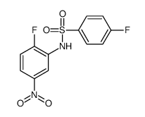 4-fluoro-N-(2-fluoro-5-nitrophenyl)benzenesulfonamide结构式