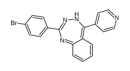 2-(4-bromophenyl)-5-pyridin-4-yl-4H-1,3,4-benzotriazepine Structure