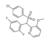 2-[[(4-Chlorophenyl)sulfonyl]-(2,5-difluorophenyl)methyl]-3-methoxypyridine Structure