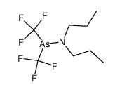 N,N-dipropyl-1,1-bis(trifluoromethyl)arsanamine结构式