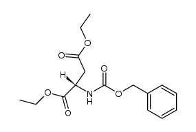 diethyl N-benzyloxycarbonyl-(S)-aspartate Structure