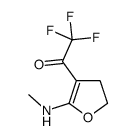 Ethanone, 1-[4,5-dihydro-2-(methylamino)-3-furanyl]-2,2,2-trifluoro- (9CI)结构式