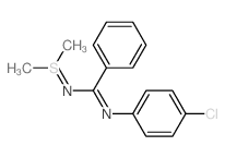 N-(4-chlorophenyl)-N-(dimethyl-$l^58058-43-8-sulfanylidene)benzenecarboximidamide结构式