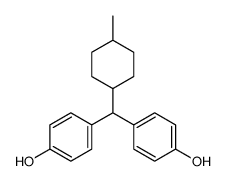 4-[(4-hydroxyphenyl)-(4-methylcyclohexyl)methyl]phenol Structure