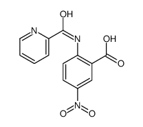 5-nitro-2-(pyridine-2-carbonylamino)benzoic acid结构式