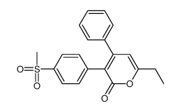 6-ethyl-3-(4-methylsulfonylphenyl)-4-phenylpyran-2-one Structure