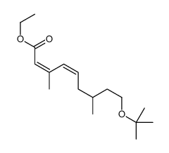 ethyl 3,7-dimethyl-9-[(2-methylpropan-2-yl)oxy]nona-2,4-dienoate Structure