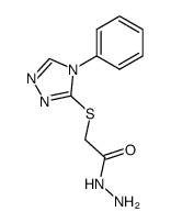 [(4-phenyl-4H-1,2,4-triazol-3-yl)sulfanyl]acetohydrazide Structure