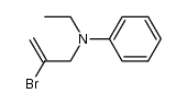 N-ethyl-N-(2-bromo-allyl)-aniline结构式