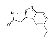 Imidazo[1,2-a]pyridine-3-acetamide, 6-ethyl- (9CI) structure