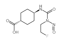 Cyclohexanecarboxylic acid, 4-[[[ (2-fluoroethyl)nitrosoamino]carbonyl]amino]-, trans- picture